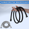 Flexibler Edelstahl Brauseschlauch + handelsüblicher Anschluss
